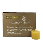 10 Hour Votives - Yellow, Box/12